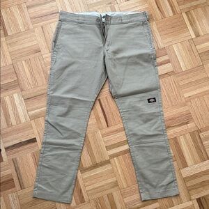 Dickies Men's Tan Work Chinos - Straight Leg